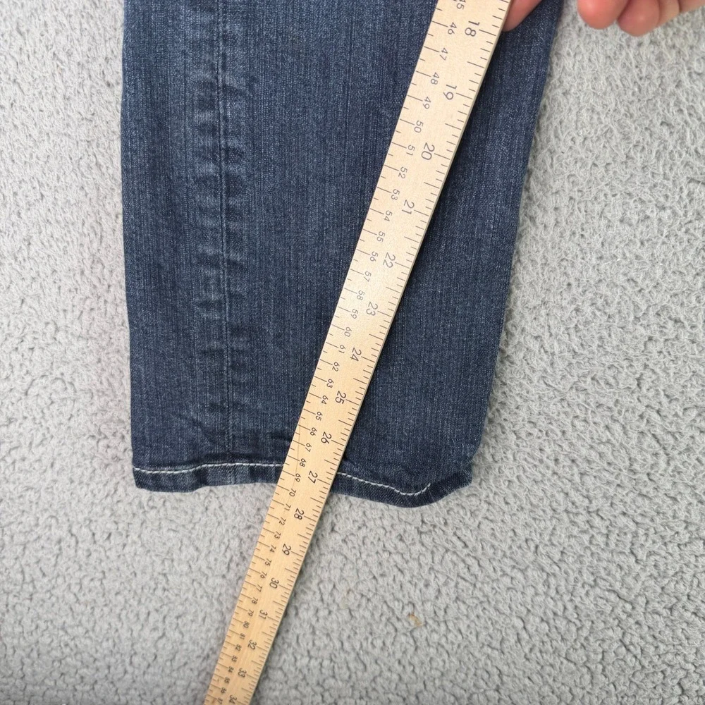 BKE Jake Straight Leg Jeans Mens‎ 34x28 Blue Dark Wash Stretch Denim Nice Fade